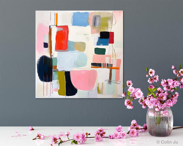 Modern Canvas Paintings, Large Abstract Painting for Bedroom, Original Abstract Wall Art, Modern Acrylic Artwork, Contemporary Canvas Art-HomePaintingDecor