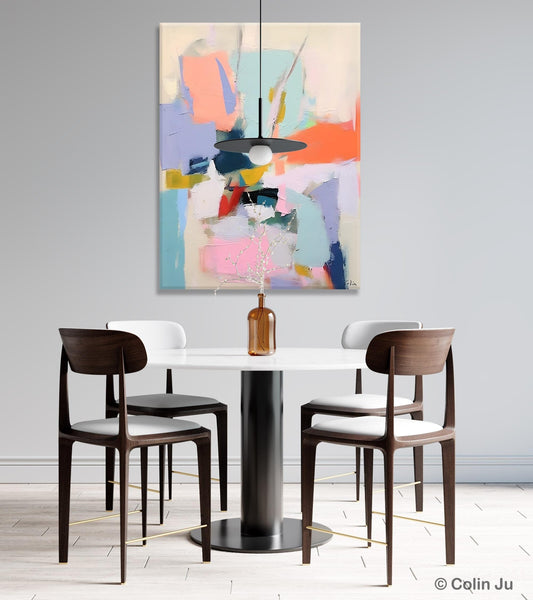 Original Artowrk, Abstract Wall Paintings, Hand Painted Canvas Art, Extra Large Paintings for Dining Room, Contemporary Wall Art Paintings-HomePaintingDecor