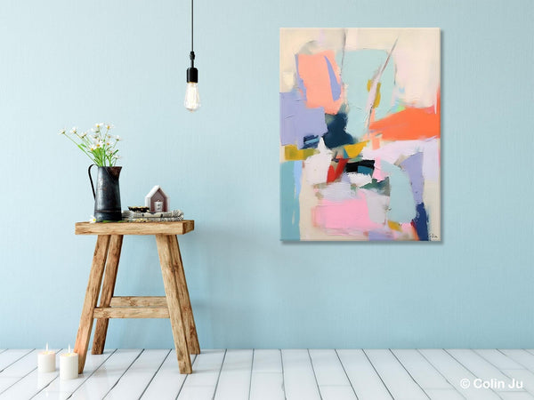 Original Artowrk, Abstract Wall Paintings, Hand Painted Canvas Art, Extra Large Paintings for Dining Room, Contemporary Wall Art Paintings-HomePaintingDecor