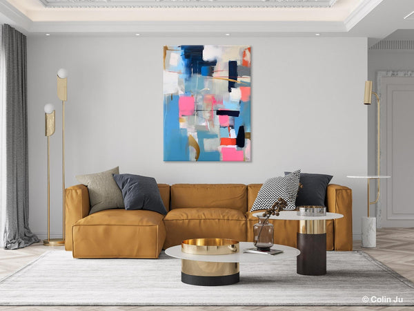 Modern Wall Art Paintings, Canvas Paintings for Bedroom, Contemporary Acrylic Painting on Canvas, Large Original Art, Buy Wall Art Online-HomePaintingDecor