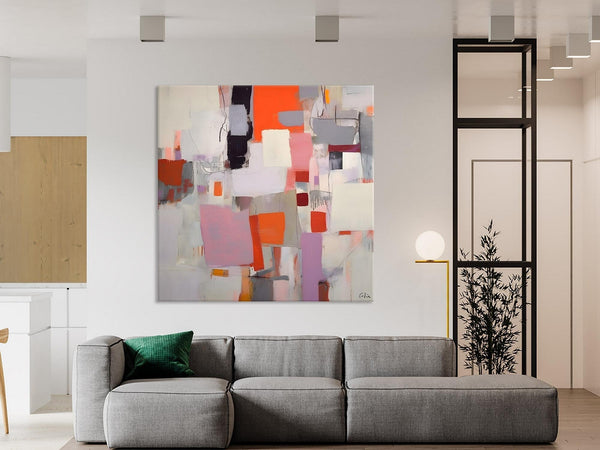 Modern Acrylic Artwork, Original Modern Paintings, Contemporary Canvas Art, Heavy Texture Canvas Art, Large Abstract Painting for Bedroom-HomePaintingDecor
