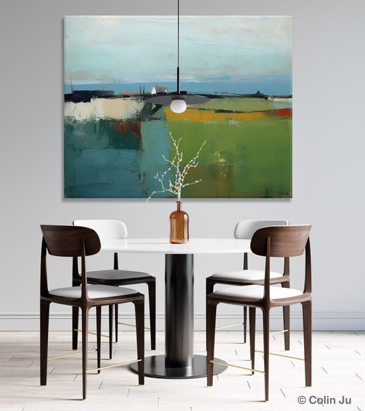 Abstract Landscape Painting for Living Room, Heavy Texture Painting, Hand Painted Canvas Art, Original Abstract Art, Acrylic Art on Canvas-HomePaintingDecor