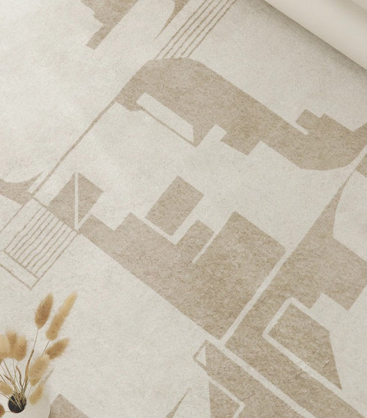Soft Modern Rug for Living Room, Large Modern Rugs for Living Room, Bedroom Floor Rugs, Geometric Contemporary Rugs for Dining Room-HomePaintingDecor