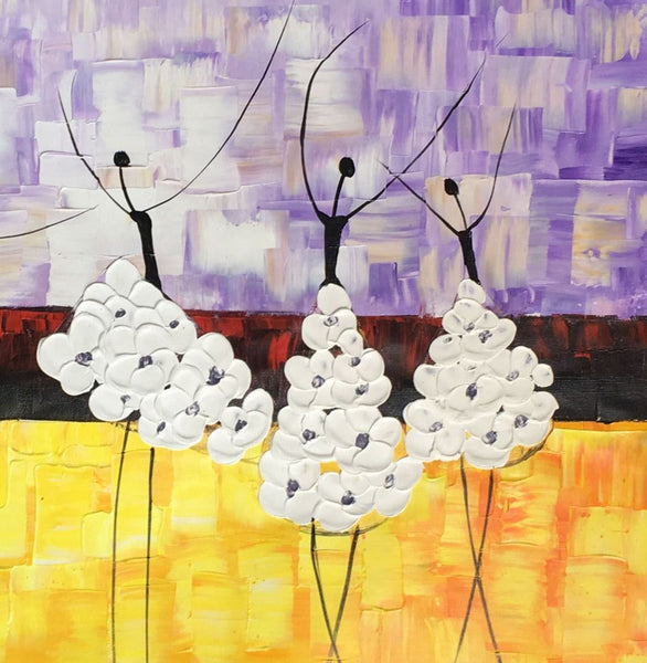 Simple Modern Art, Canvas Painting for Sale, Ballet Dancer Painting, Original Artwork, Paintings for Bedroom, Buy Art Online-HomePaintingDecor