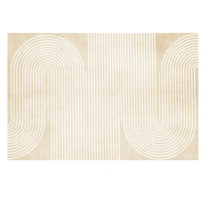 Cream Color Modern Living Room Rugs, Dining Room Modern Rugs, Thick Soft Modern Rugs for Living Room, Contemporary Rugs for Bedroom-HomePaintingDecor
