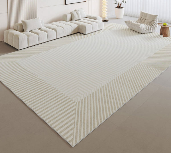 Modern Rugs for Dining Room, Large Modern Rugs for Living Room, Abstract Geometric Modern Rugs, Simple Modern Rugs for Bedroom-HomePaintingDecor