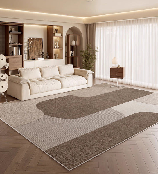 Modern Living Room Rug Placement Ideas, Extra Large Contemporary Area Rugs for Bedroom, Dining Room Floor Carpets, Living Room Modern Rugs-HomePaintingDecor