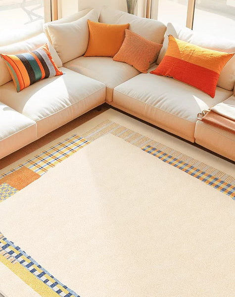 Abstract Contemporary Rugs for Bedroom, Large Modern Rugs under Sofa, Modern Rug Ideas for Living Room, Modern Floor Carpets for Office-HomePaintingDecor