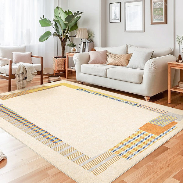 Abstract Contemporary Rugs for Bedroom, Large Modern Rugs under Sofa, Modern Rug Ideas for Living Room, Modern Floor Carpets for Office-HomePaintingDecor
