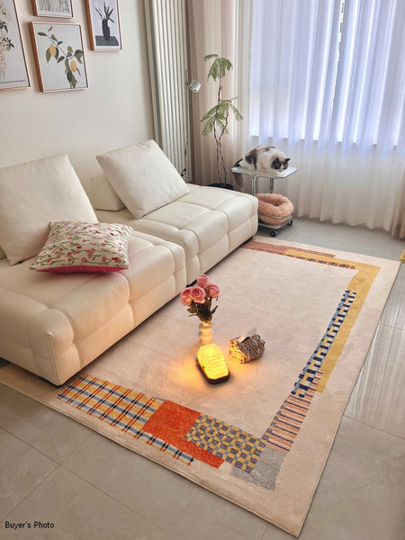 Unique Modern Rug Ideas for Living Room, Modern Floor Carpets for Office, Abstract Contemporary Rugs for Bedroom, Large Modern Rugs under Sofa-HomePaintingDecor