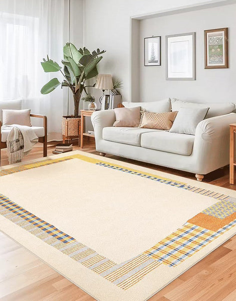 Abstract Contemporary Rugs for Bedroom, Large Modern Rugs under Sofa, Modern Rug Ideas for Living Room, Modern Floor Carpets for Office-HomePaintingDecor