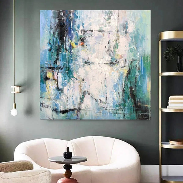 Large Paintings for Living Room, Hand Painted Acrylic Painting, Bedroom Wall Painting, Modern Contemporary Art, Modern Paintings for Dining Room-HomePaintingDecor