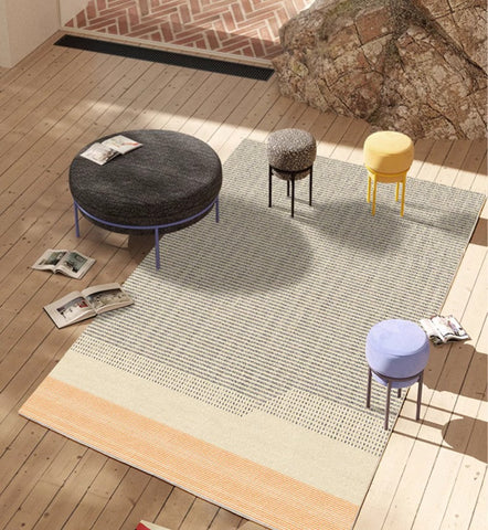 Modern Rugs for Living Room, Geometric Area Rugs under Coffee Table, Contemporary Modern Rugs for Dining Room, Large Modern Rugs for Bedroom-HomePaintingDecor