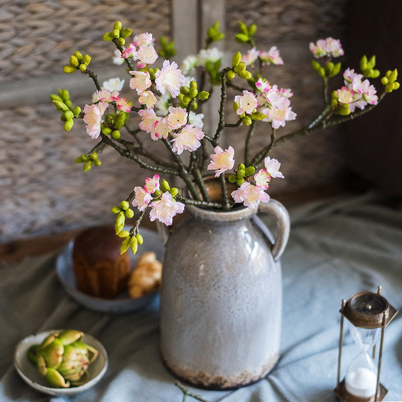 Cherry Blossom, Sakura Flowers, Creative Flower Arrangement Ideas for Home Decoration, Unique Artificial Flowers, Simple Artificial Floral for Bedroom-HomePaintingDecor