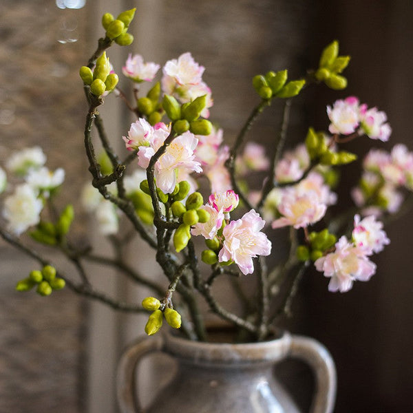 Cherry Blossom, Sakura Flowers, Creative Flower Arrangement Ideas for Home Decoration, Unique Artificial Flowers, Simple Artificial Floral for Bedroom-HomePaintingDecor