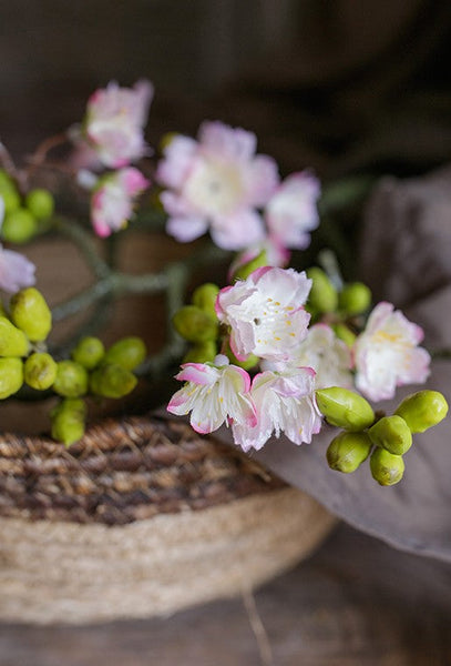Cherry Blossom, Sakura Flowers, Creative Flower Arrangement Ideas for Home Decoration, Unique Artificial Flowers, Simple Artificial Floral for Bedroom-HomePaintingDecor
