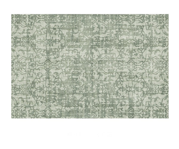 Green Soft Rugs for Living Room, Modern Rugs for Interior Design, French Style Modern Rugs for Bedroom, Contemporary Modern Rugs under Dining Room Table-HomePaintingDecor