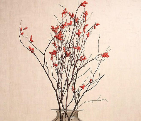 Myrtle Twigs, Handmade Artificial Flower, Natural Decorations, Flower Arrangement-HomePaintingDecor