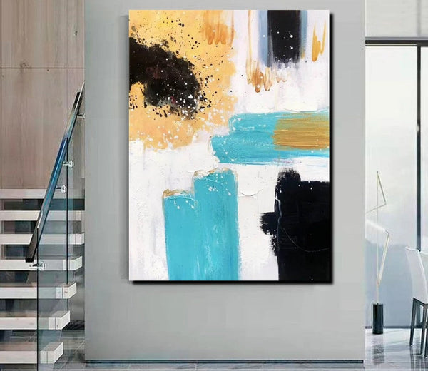 Bedroom Wall Art Paintings, Acrylic Abstract Paintings, Large Painting on Canvas, Buy Abstract Painting Online, Simple Modern Art-HomePaintingDecor