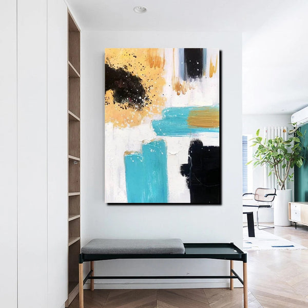 Bedroom Wall Art Paintings, Acrylic Abstract Paintings, Large Painting on Canvas, Buy Abstract Painting Online, Simple Modern Art-HomePaintingDecor