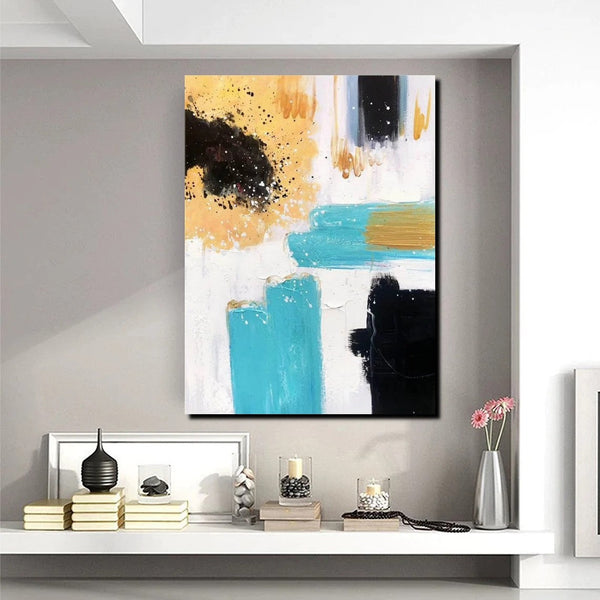 Bedroom Wall Art Paintings, Acrylic Abstract Paintings, Large Painting on Canvas, Buy Abstract Painting Online, Simple Modern Art-HomePaintingDecor