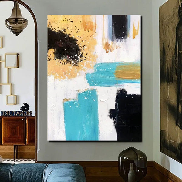 Bedroom Wall Art Paintings, Acrylic Abstract Paintings, Large Painting on Canvas, Buy Abstract Painting Online, Simple Modern Art-HomePaintingDecor
