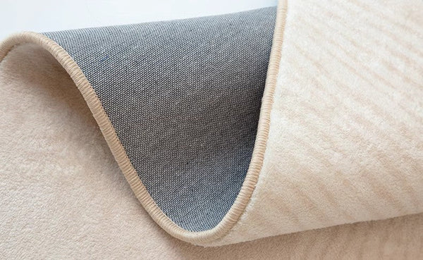 Cream Color Modern Living Room Rugs, Dining Room Modern Rugs, Thick Soft Floor Carpets for Living Room, Soft Contemporary Rugs for Bedroom-HomePaintingDecor