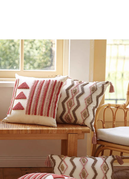 Modern Decorative Pillows for Interior Design, Simple Decorative Pillow Covers, Square Modern Throw Pillows for Couch, Contemporary Modern Sofa Pillows-HomePaintingDecor