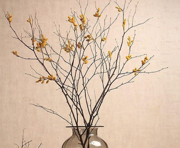 Myrtle Twigs, Natural Decorations, Flower Arrangement, Handmade Artificial Flower, Natural Dried Flower Twigs-HomePaintingDecor