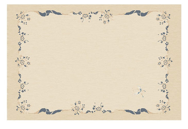 Cream Color Flower Pattern Rugs under Coffee Table, Large Modern Rugs for Bedroom, Modern Rugs for Living Room, Contemporary Modern Rugs for Dining Room-HomePaintingDecor