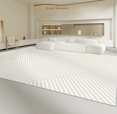 Abstract Contemporary Modern Rugs in Bedroom, Large Modern Living Room Rugs, Geometric Modern Area Rugs, Dining Room Floor Carpets-HomePaintingDecor