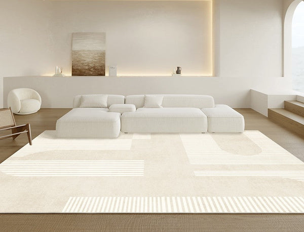 Living Room Modern Rugs, Soft Floor Carpets for Dining Room, Modern Living Room Rug Placement Ideas, Contemporary Area Rugs for Bedroom-HomePaintingDecor