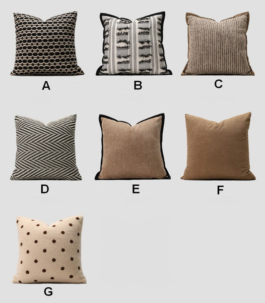 Decorative Pillows for Couch, Geometric Modern Sofa Pillows, Contemporary Throw Pillows, Modern Pillows for Dining Room, Modern Sofa Pillows-HomePaintingDecor