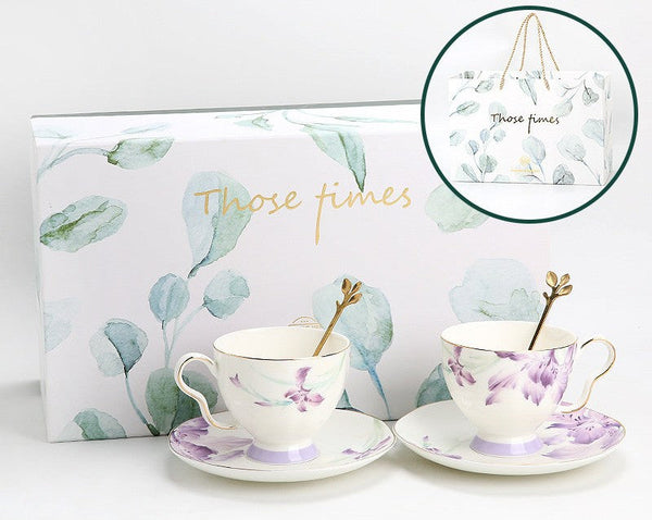 Luxury Tea Cup with Saucer, Elegant Coffee Cup, Porcelain Coffee Cup, Ceramic Tea Cup Set, Porcelain Tea cups, British Tea Cup Set, Afternoon Tea Cup with Saucer Set-HomePaintingDecor