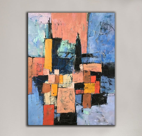 Simple Wall Art Ideas, Modern Abstract Painting, Contemporary Abstract Paintings for Living Room, Buy Art Online, Large Acrylic Canvas Paintings-HomePaintingDecor