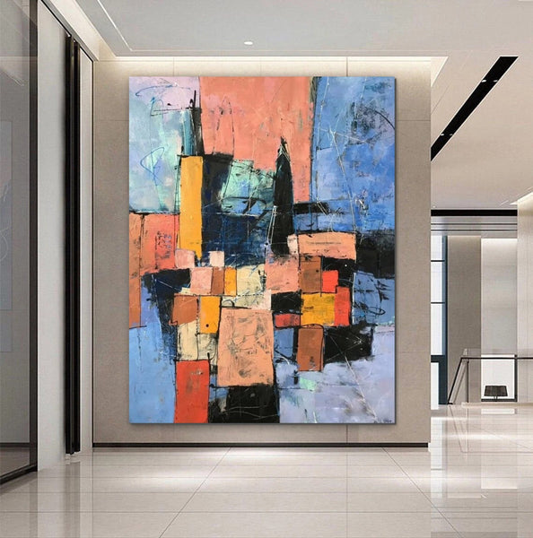Simple Wall Art Ideas, Modern Abstract Painting, Contemporary Abstract Paintings for Living Room, Buy Art Online, Large Acrylic Canvas Paintings-HomePaintingDecor