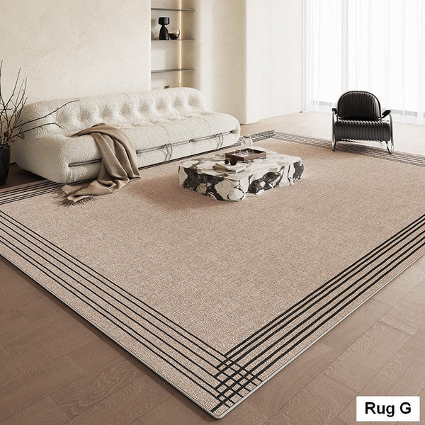 Living Room Modern Rug Ideas, Contemporary Abstract Rugs for Dining Room, Simple Abstract Rugs for Living Room, Bedroom Floor Rugs-HomePaintingDecor