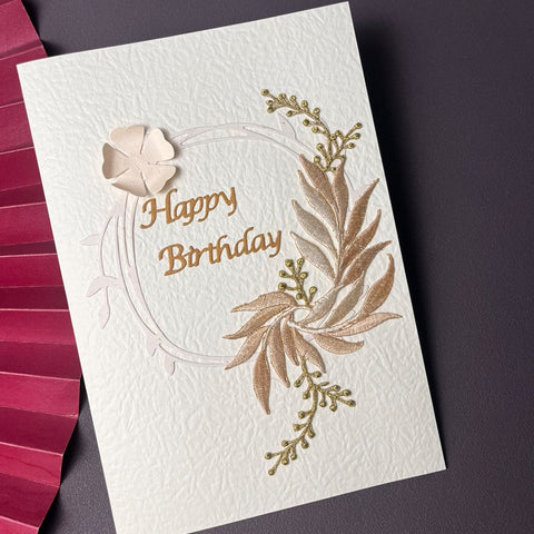 Beautiful Greeting Cards to Friends, Embroidery Greeting Cards, Creative Birthday Greeting Card, Original Handmade Embroidery Greeting Cards-HomePaintingDecor