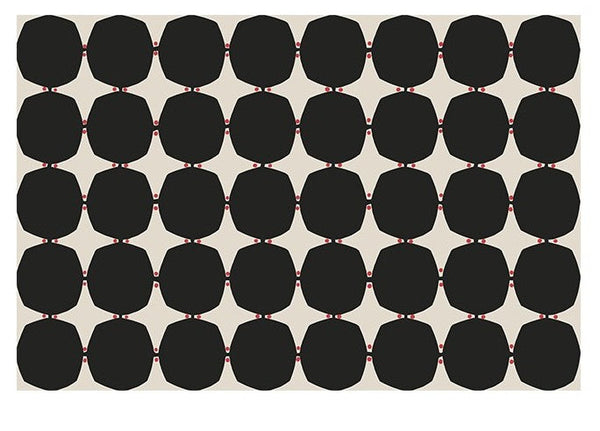 Dining Room Geometric Modern Rugs, Bedroom Modern Rugs, Black Modern Rugs for Living Room, Contemporary Modern Rugs under Coffee Table-HomePaintingDecor