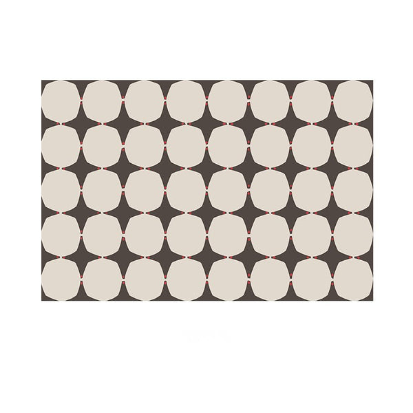 Contemporary Modern Rugs under Coffee Table, Dining Room Geometric Modern Rugs, Bedroom Modern Rugs, Brown Modern Rugs for Living Room-HomePaintingDecor