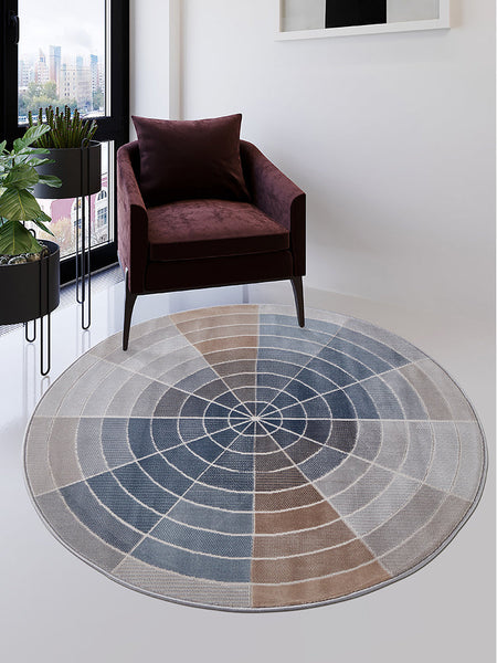Modern Rugs under Coffee Table, Contemporary Modern Rug Ideas for Living Room, Abstract Geometric Round Rugs for Dining Room, Modern Rugs for Dining Room-HomePaintingDecor