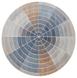 Modern Rugs under Coffee Table, Contemporary Modern Rug Ideas for Living Room, Abstract Geometric Round Rugs for Dining Room, Modern Rugs for Dining Room-HomePaintingDecor