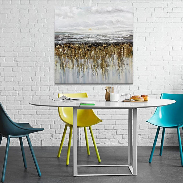 Heavy Texture Painting, Extra Large Paintings for Dining Room, Hand Painted Wall Art Painting, Modern Canvas Paintings for Living Room-HomePaintingDecor