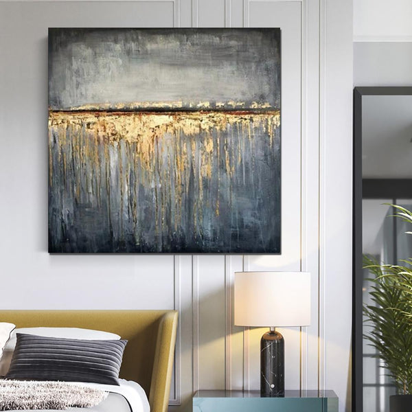 Extra Large Abstract Paintings on Canvas, Bedroom Wall Art Ideas, Simple Painting Ideas for Bedroom, Hand Painted Abstract Painting-HomePaintingDecor
