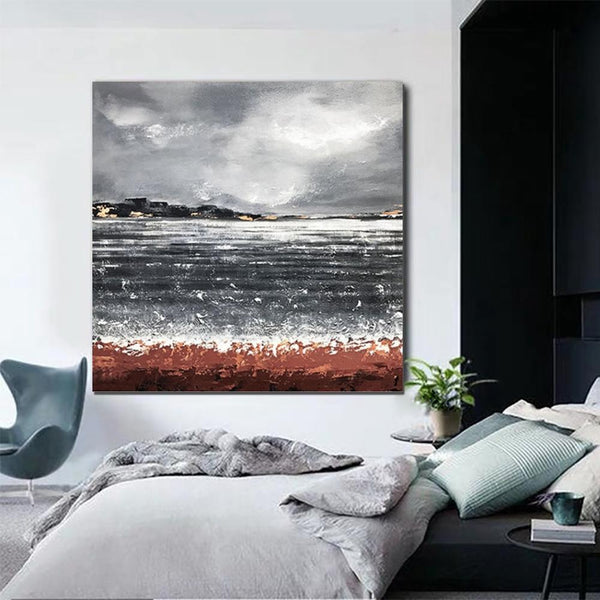 Large Abstract Paintings for Bedroom, Simple Painting Ideas for Living Room, Hand Painted Acrylic Painting, Simple Modern Wall Art Ideas-HomePaintingDecor