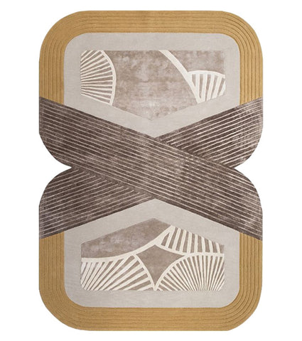 Contemporary Wool Rugs under Dining Room Table, Modern Wool Rugs, Mid Century Modern Rugs for Living Room, Large Modern Rugs for Bedroom-HomePaintingDecor