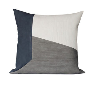 Large Modern Throw Pillows, Decorative Throw Pillow for Couch, Blue Grey Modern Sofa Pillows, Decorative Throw Pillows for Living Room, Large Square Pillows-HomePaintingDecor