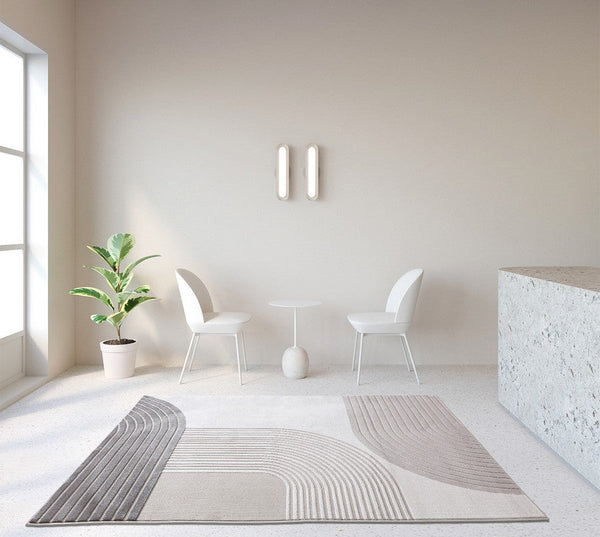 Abstract Modern Rugs for Living Room, Large Grey Rugs, Contemporary Area Rugs for Bedroom, Dining Room Floor Rug, Large Floor Rugs for Office-HomePaintingDecor