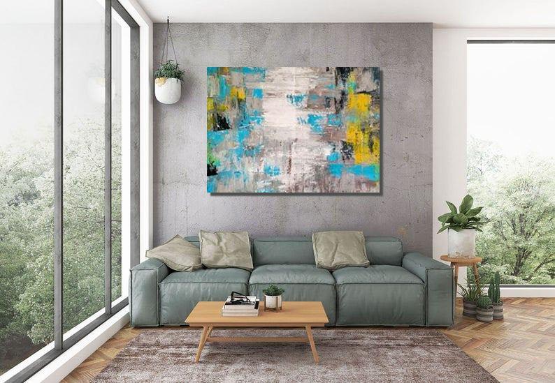 Extra Large Paintings, Wall Painting Acrylic Abstract Art, Simple Acrylic Paintings, Modern Abstract Acrylic Painting, Living Room Wall Painting-HomePaintingDecor