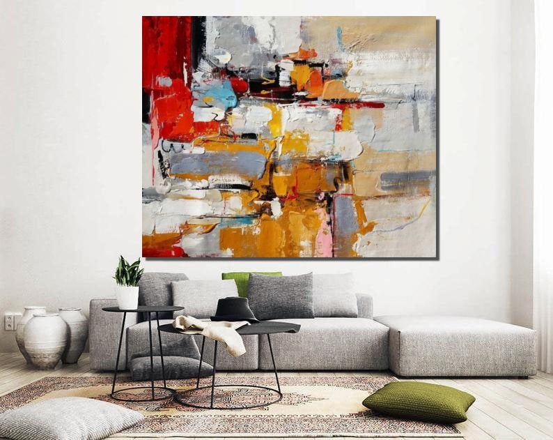 Contemporary Wall Art Ideas, Modern Acrylic Painting, Extra Large Paintings for Living Room, Hand Painted Abstract Painting, Large Paintings for Bedroom-HomePaintingDecor